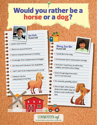 Would you rather be a horse or a dog?